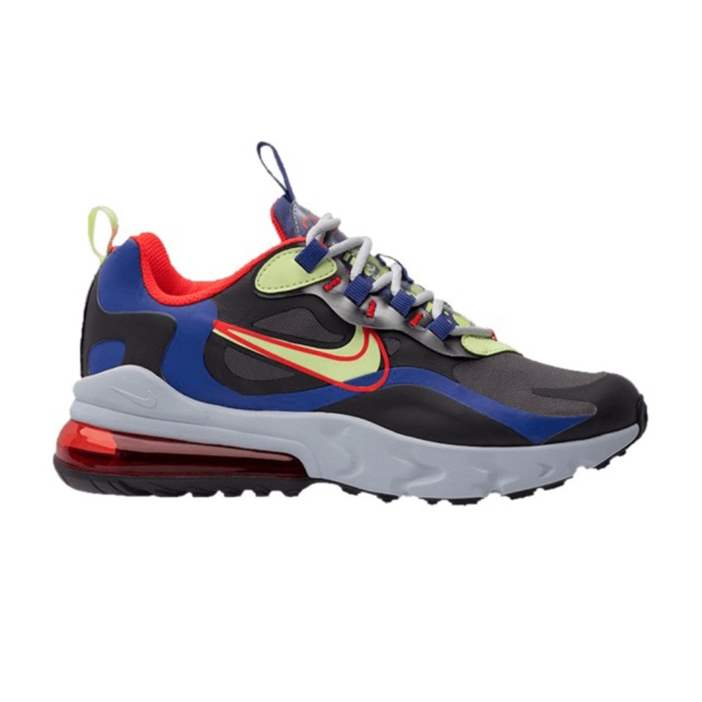 Nike Air Max 270 React, youth size 6.5y thunder grey new comfort. NWT